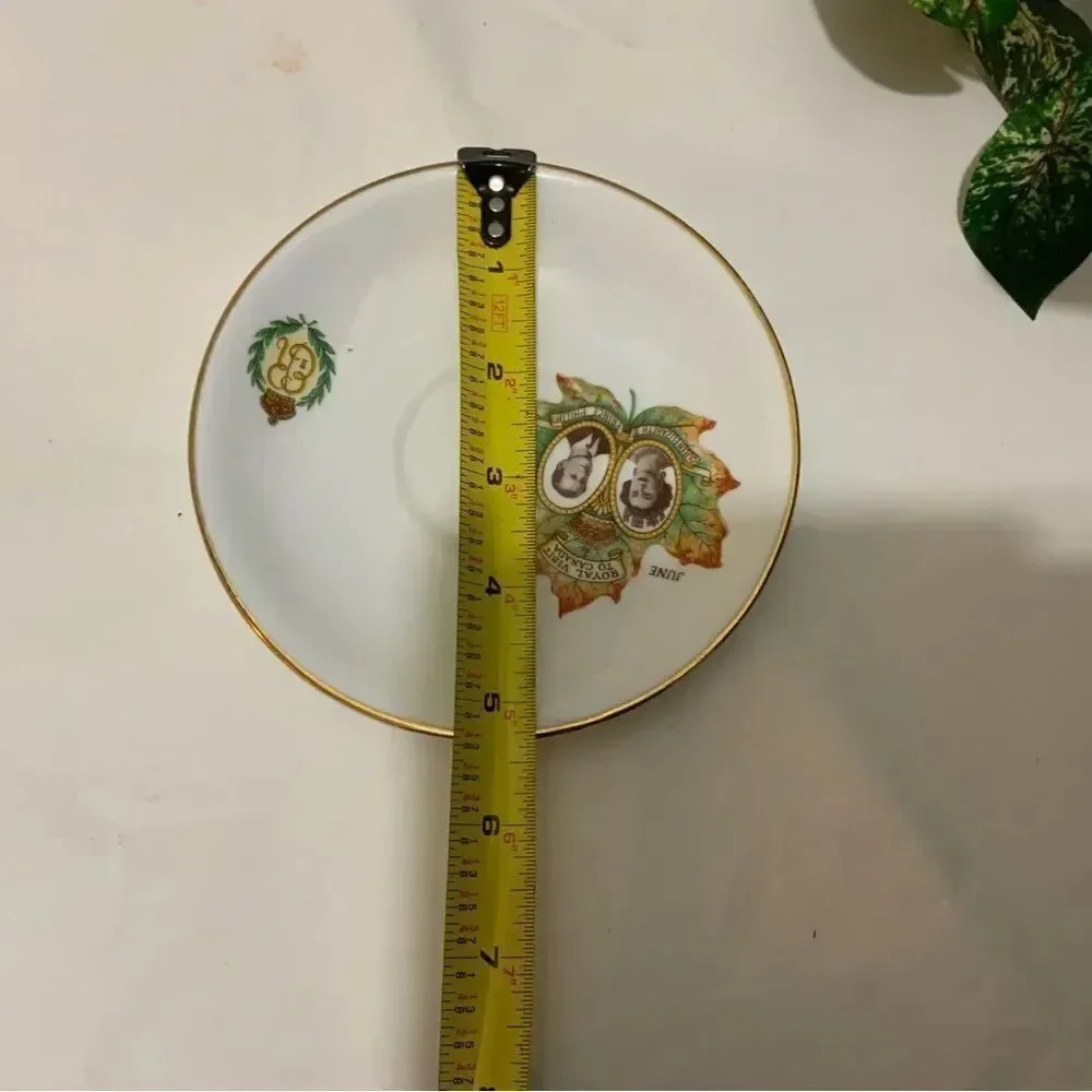Queen Elizabeth And Prince Philip Saucer Rare